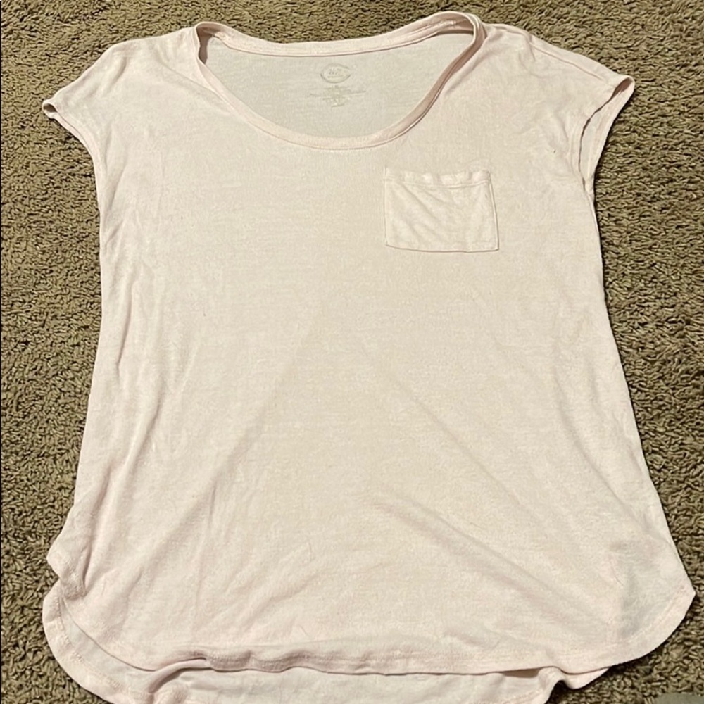 Light pink pocket t shirt
